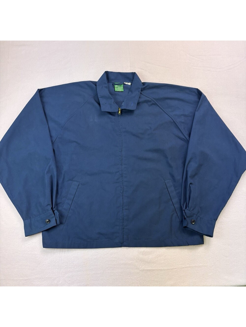 Vintage 80s 90s Ivey’s Harrington Bomber Jacket Size 44 Navy Blue